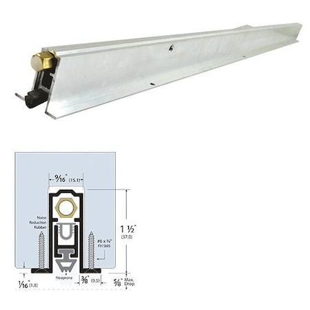 Strybuc Mortised Automatic Door Bottom 19-1337AL-48
